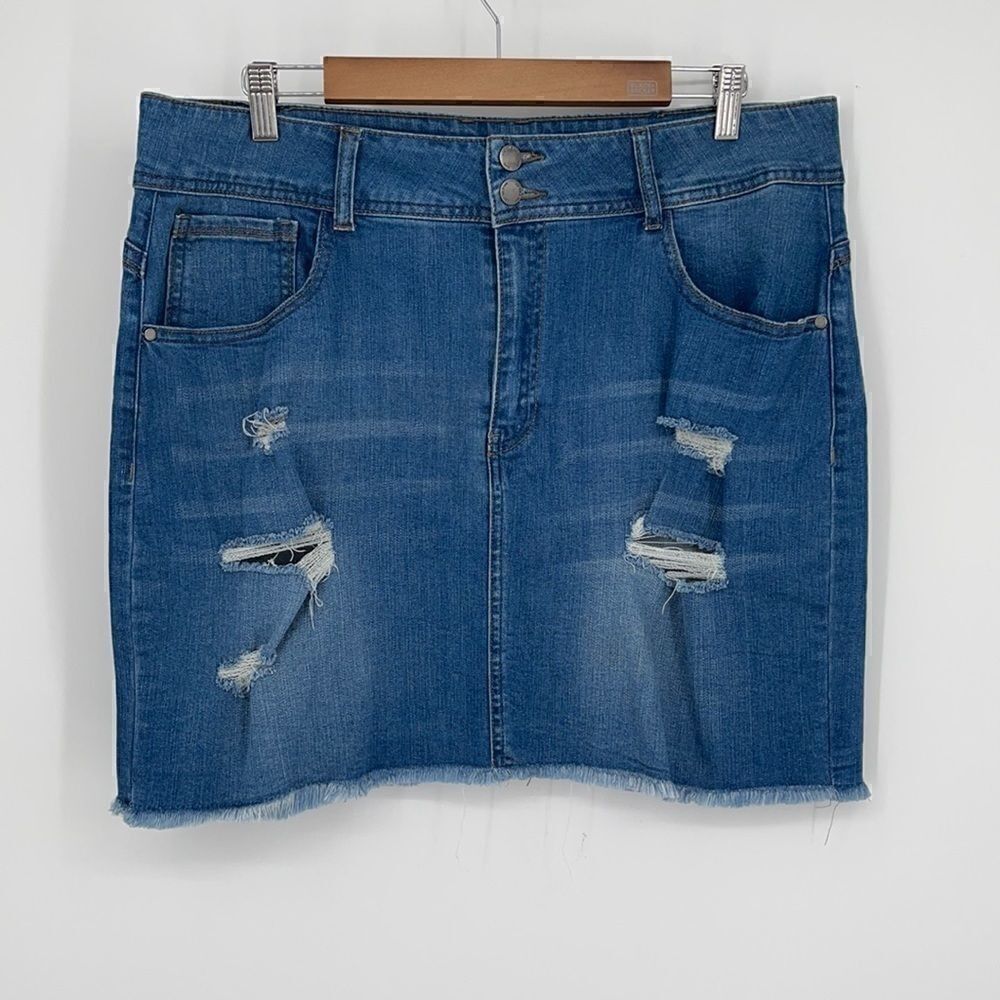 c'est toi denim skirt